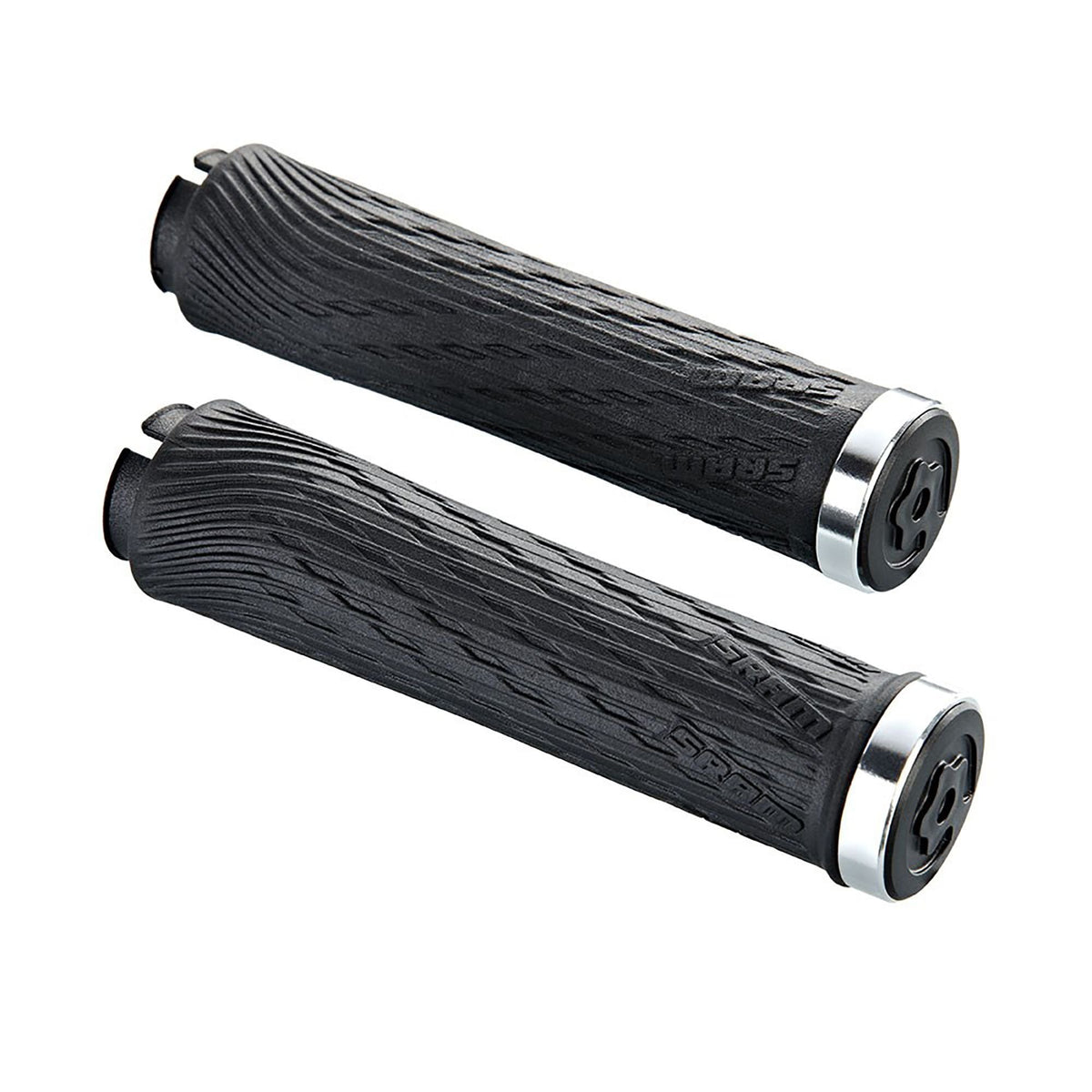 Sram Locking Grips For Grip Shift Integrated 100Mm With Black Clamps And End Plug Grips