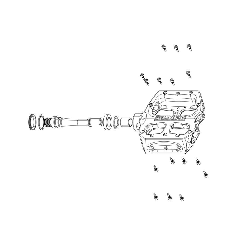Sram Truvativ Pedal Pins For Holzfeller (32 Pcs) Spares & Accessories