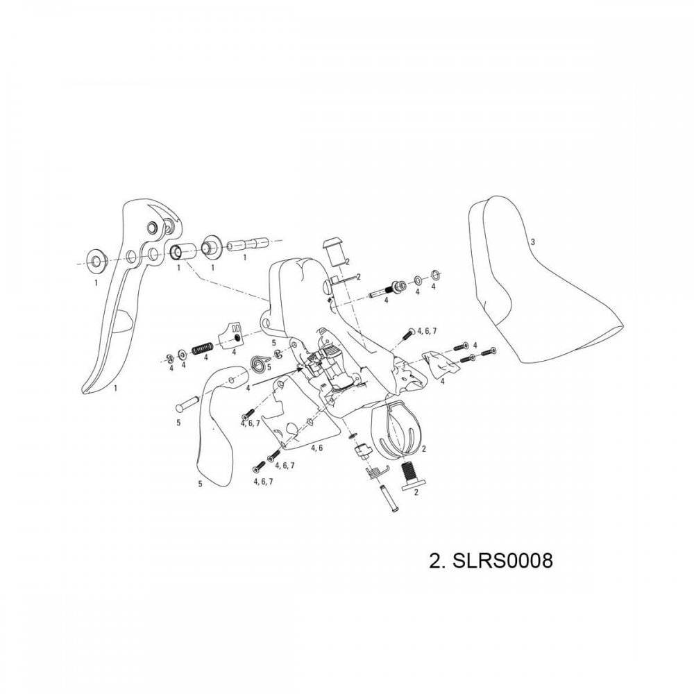 Sram Spare Shifter Clamp Kit 09-11 Road Shifter Clamp Kit Pair Spares & Accessories