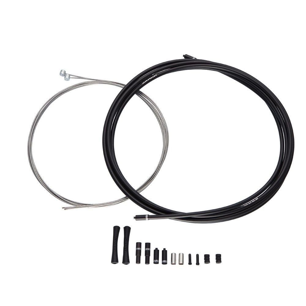 Sram Slickwire Road Brake Cable Kit 5Mm (1X 850Mm 1X 1750Mm 1.5Mm Coated Cables 5Mm Kevlar ® Reinforced Compression-Free Housing Ferrules End Caps Frame Protectors) Cables