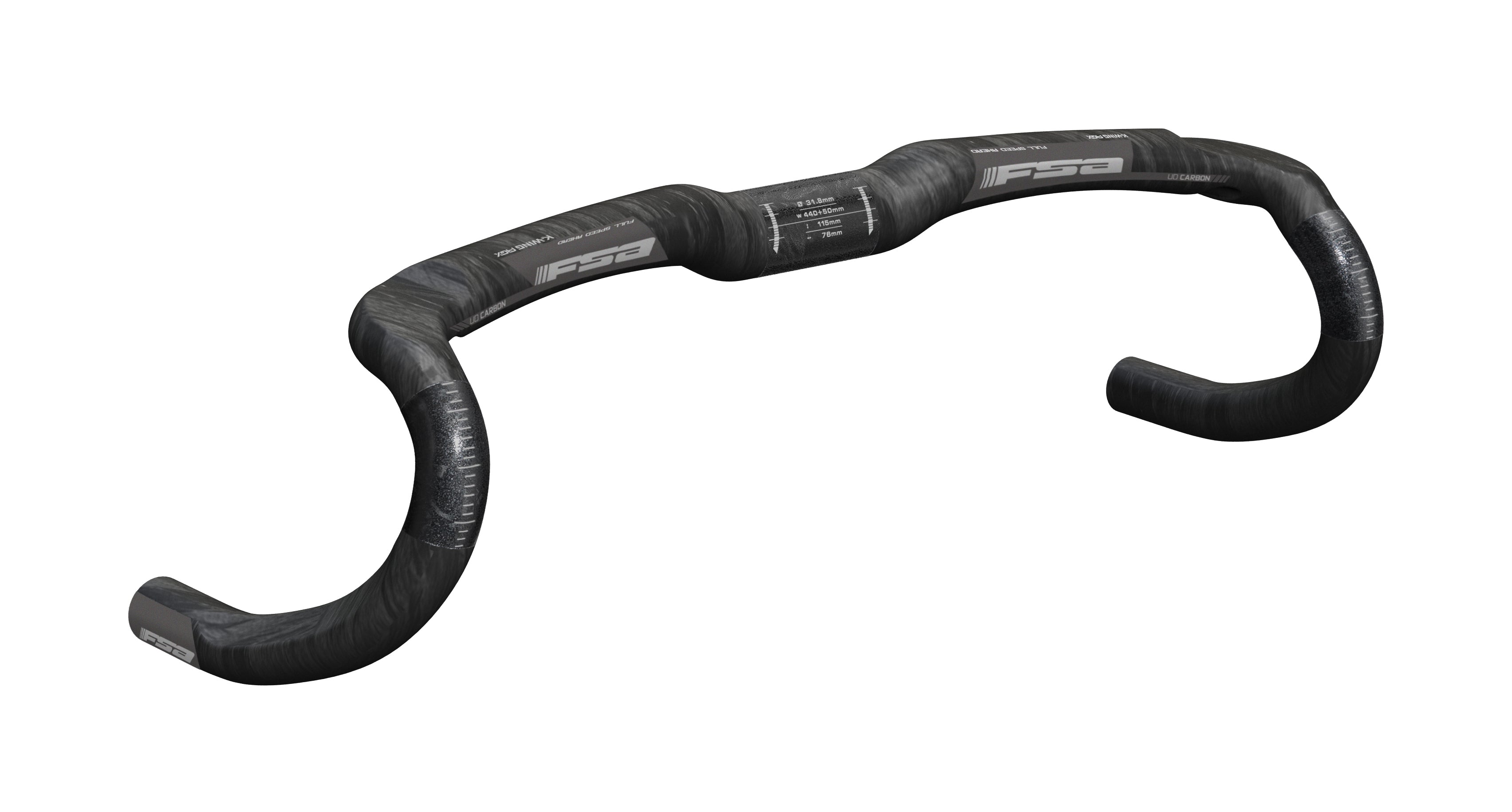 FSA K-Wing AGX Carbon Compact Drop ACR Road Bar