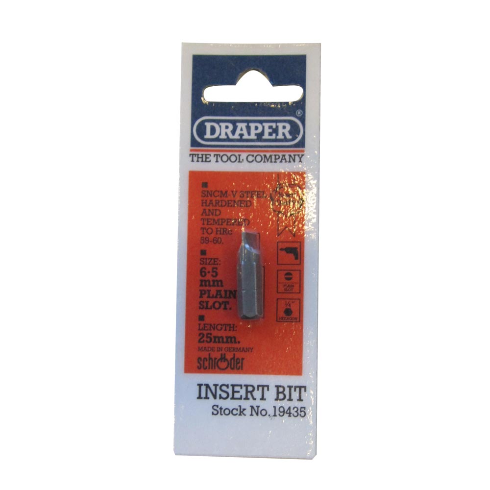 Draper Hex screwdriver bits
