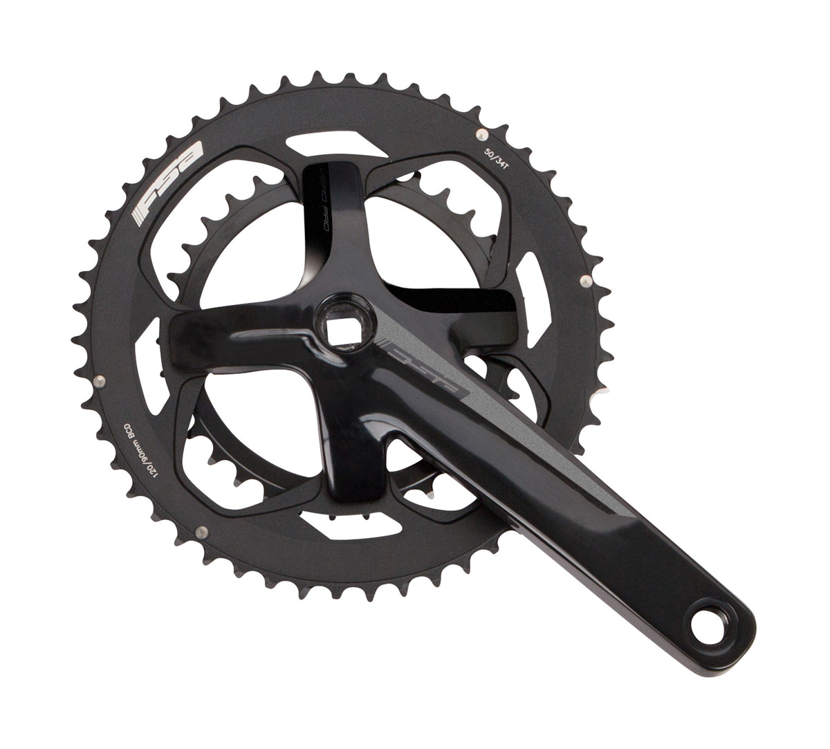 FSA Vero Pro JIS 2X11 Alloy Road Chainset V21B Square Taper