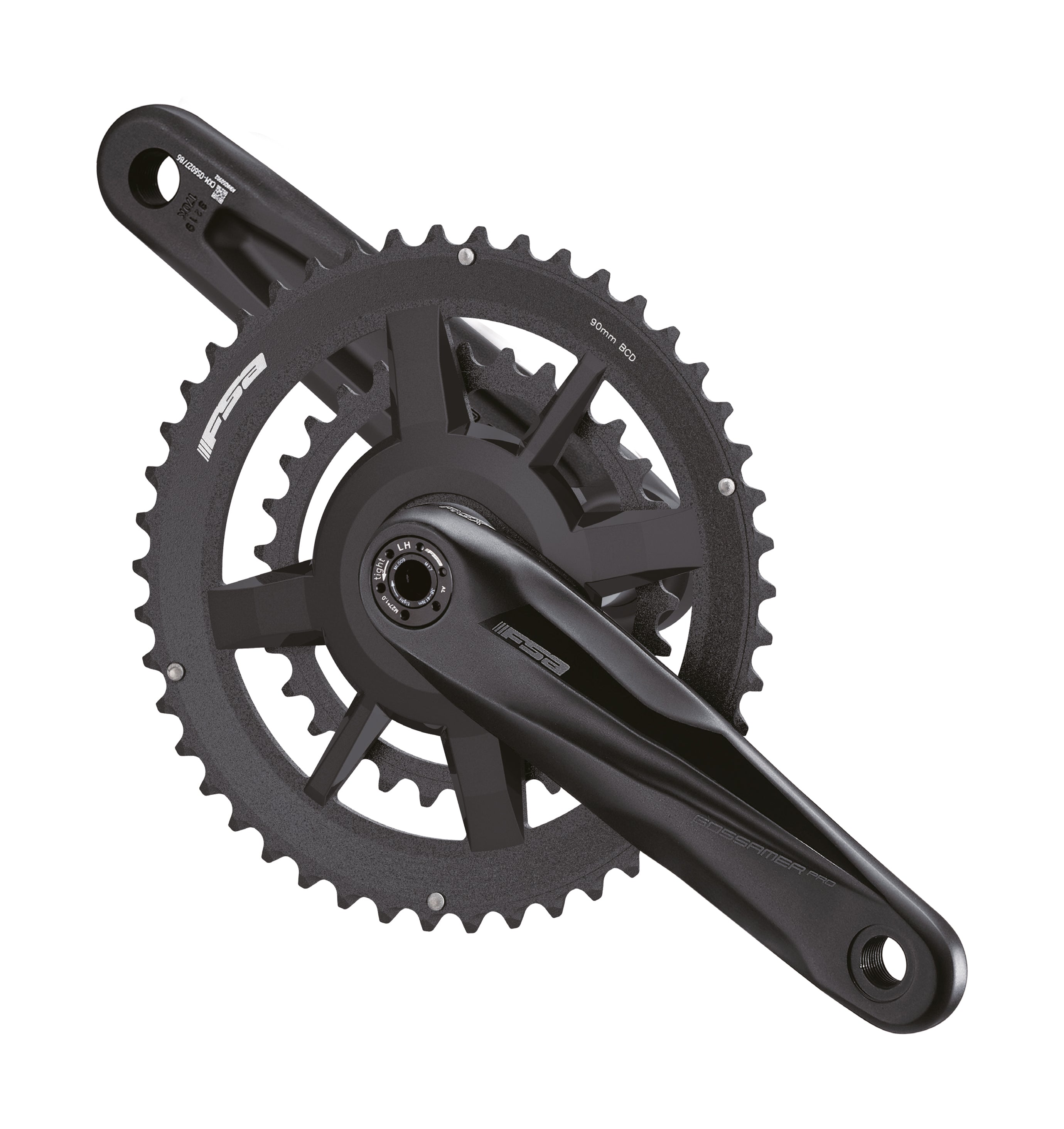 FSA Cranks - Gossamer AGX+ MegaExo 24mm Direct Mount 2x12 Gravel Alloy Chainset V24