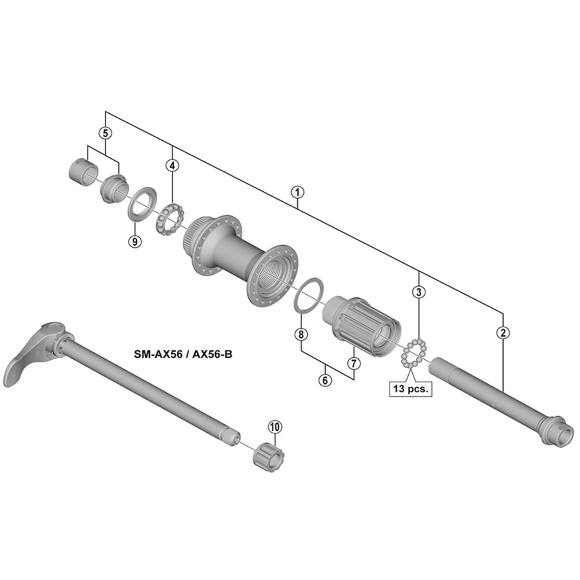 Shimano Spares FH-M678 complete freewheel body
