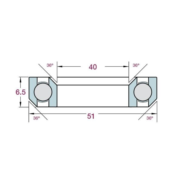 FBI Acb4051K Trek Emonda, Madone, Domane Lower Bearing