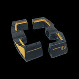 crank brothers crankbrothers pedal spares part pedal body mallet dh 11 right complete black gold p109184