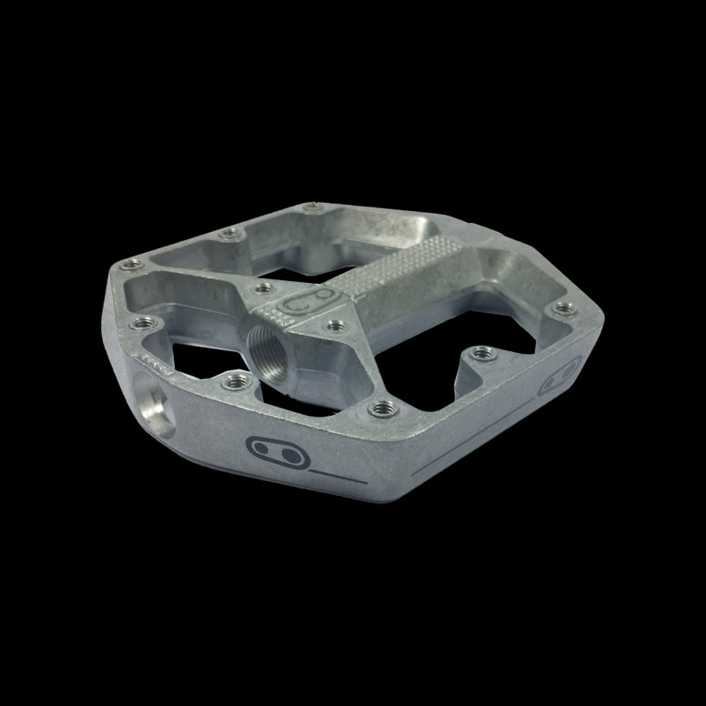 crank brothers crankbrothers pedal spares pdl body stamp 2 silver small right p109197