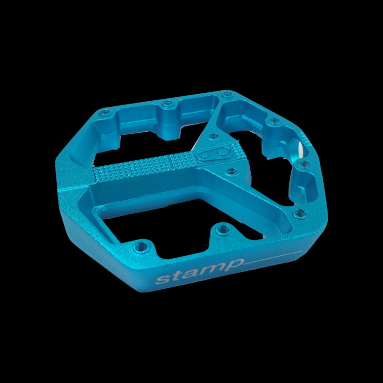 crank brothers crankbrothers pedal spares pdl body stamp 3 blue small left p109202