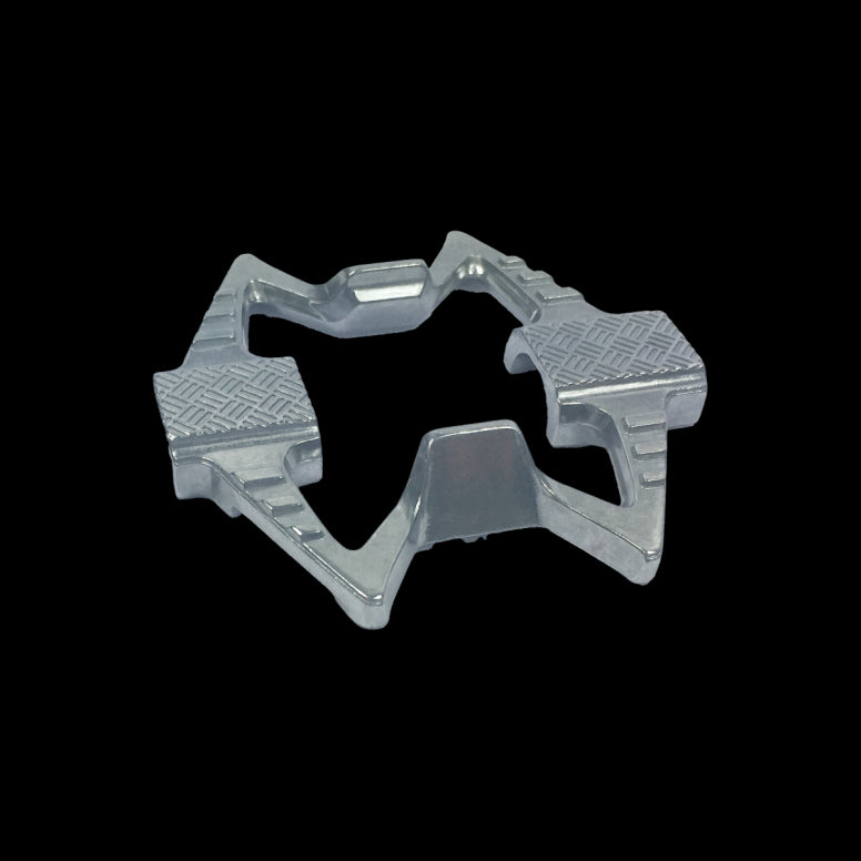 crank brothers crankbrothers pedal spares pdl body double shot clip silver p109037