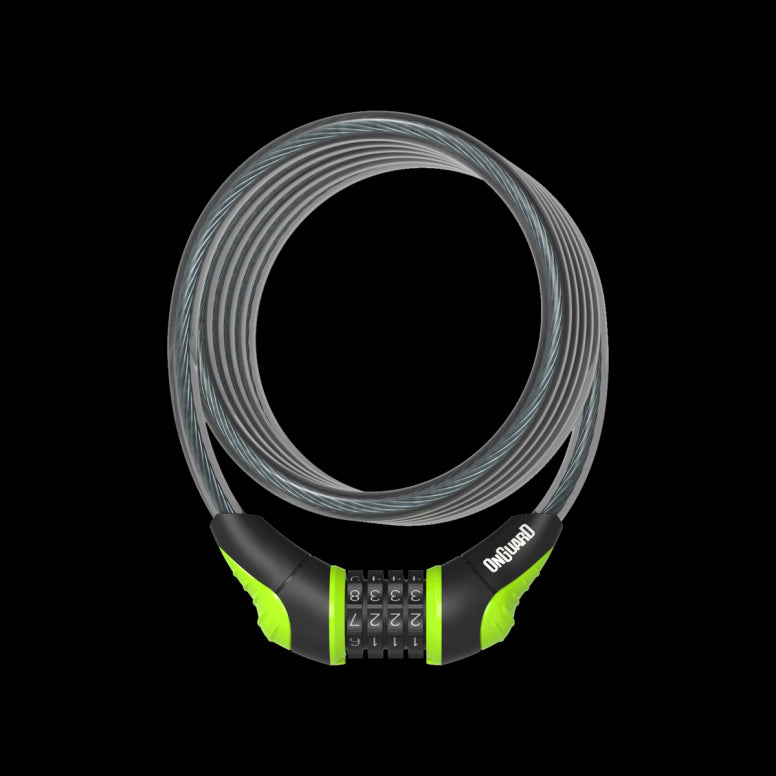 OnGuard Neon Combo Coil Cable Locks
