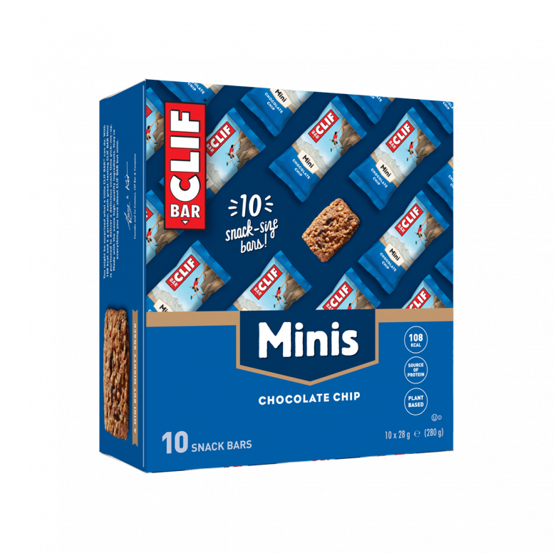 Clif Mini Energy Bars 10-pack, plant-based protein snacks with assorted flavors, ideal for on-the-go energy and nutrition.