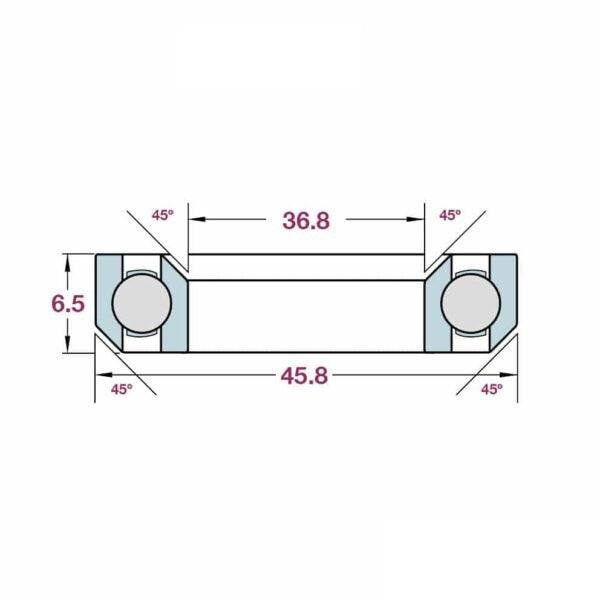 FBI Acb458 Headset Bearing Specialized Future Shock