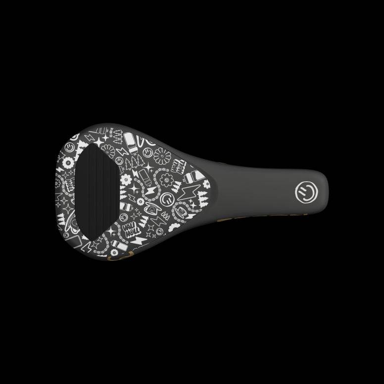 Ergon SM downhill saddle with 360° padding and anti-slip surface, designed for 29er mountain bike frames.
