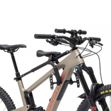 Kids Ride Shotgun Pro Evo 2-in-1 child bike seat and handlebars combo in black, designed for kids' bike riding accessories.
