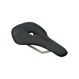 Ergon SMS Pro men's mountain bike saddle with ergonomic design and TiNox SL rails, shown from the side.