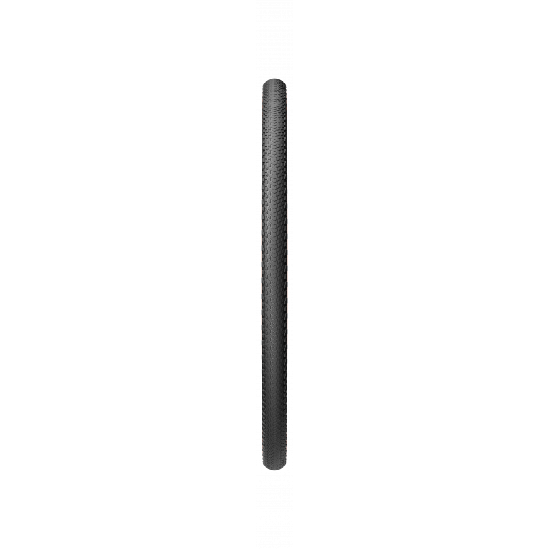 Pirelli Cinturato Gravel H tubeless ready gravel bike tyre showing tread pattern and sidewall branding.