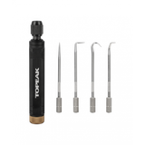 Topeak Utility Tool Pick with interchangeable picks and quick release mechanism, ideal for bike workshop repairs.