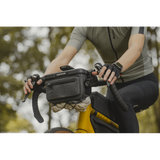 Topeak Elementa Dry Bag handlebar bag with weatherproof design and multi-mount adaptor for cycle computers and cameras.