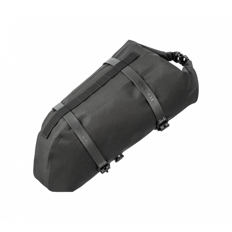 Topeak U-Shell 10L waterproof bike packing bag with air release valve, durable drybag for cycling accessories and gear.