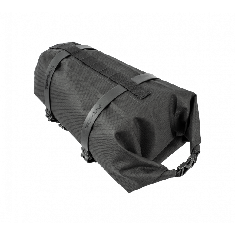 Topeak U-Shell 10L waterproof bike drybag with air release valve, durable accessories for bike packing and outdoor adventures.