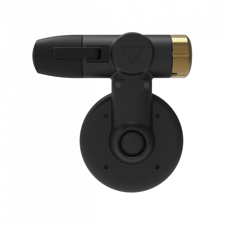 Topeak Shuttle Gauge Digital 2.0 tire pressure gauge showing pressure readings, compatible with Presta and Schrader valves.
