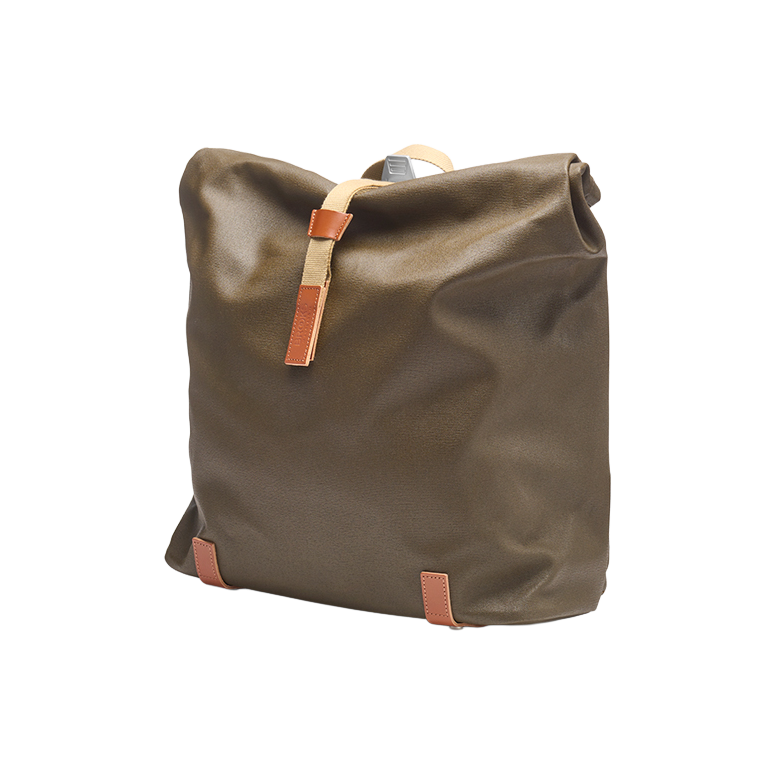 Brooks Pickwick Porter water-resistant commuter backpack with laptop pocket, black, with multiple compartments and padded straps.