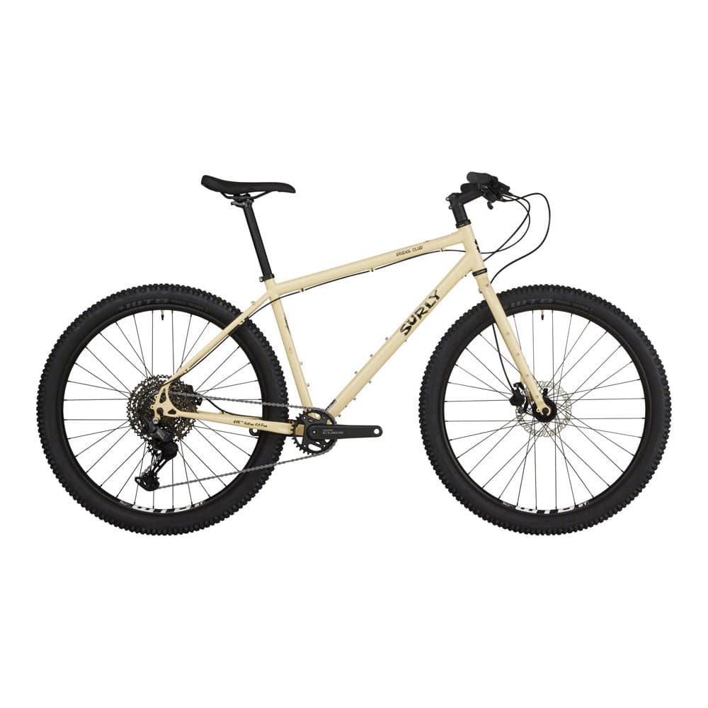 Surly Bridge Club 27.5 bike frame for touring and multi-surface riding, shown in black with sturdy construction and mounting points