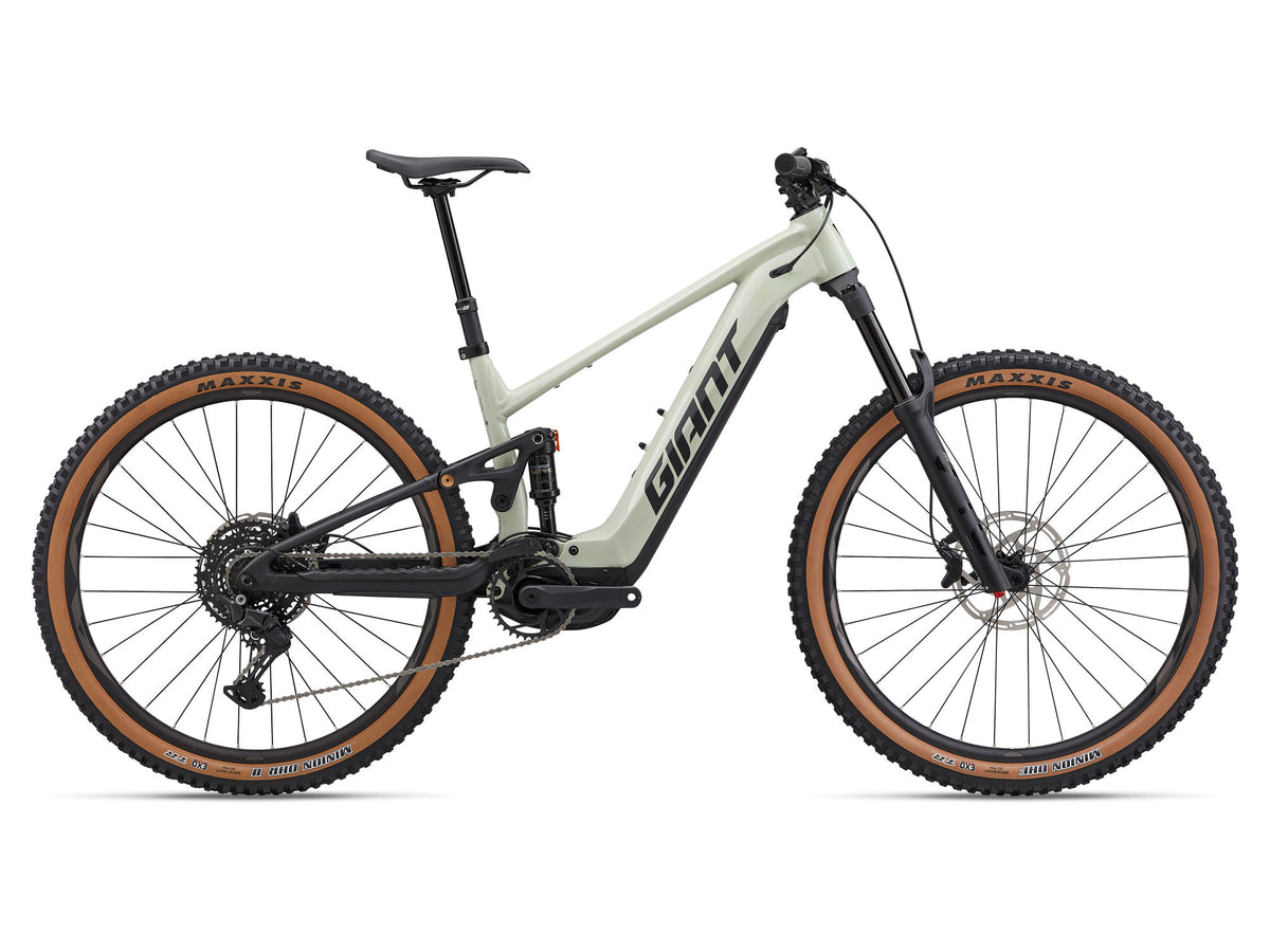 Giant Stance E+ 2 2026 full suspension e-mountain bike with SyncDrive Pro 3X motor, black frame, and suspension fork.