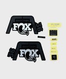 Fox Fork 36 Rhythm Decal Kit Gray Logo / Matte Black 2020