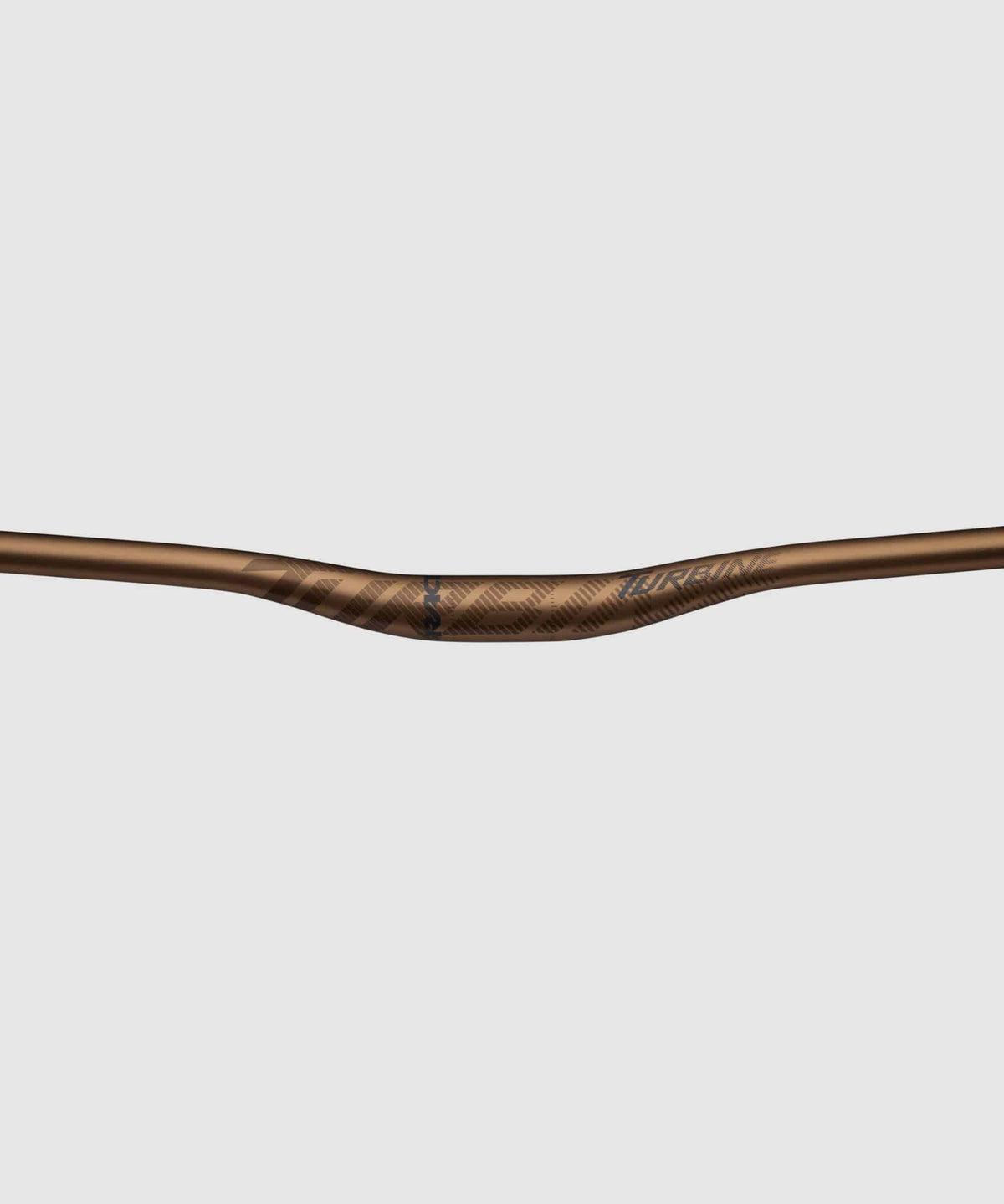 Race Face Turbine MTB handlebar with Goldilocks flex profile and multiple size options, showcasing the lightweight, durable component.