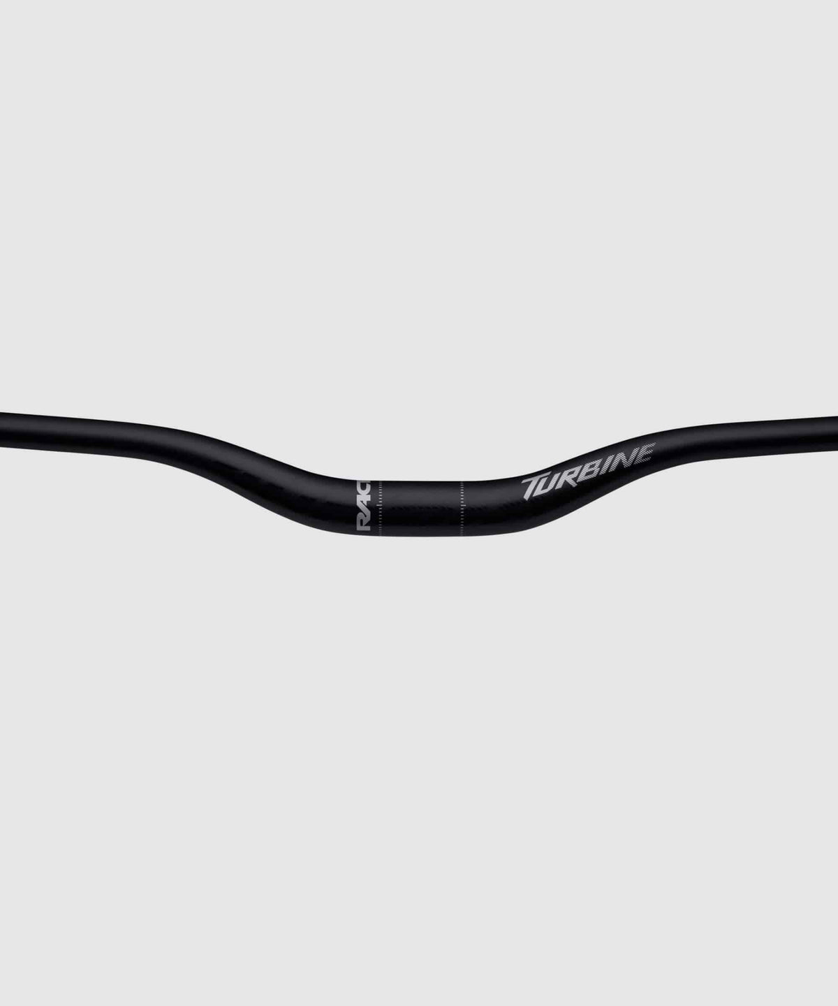 Race Face Turbine MTB handlebar with Goldilocks flex profile, shown in multiple sizes for mountain biking components.