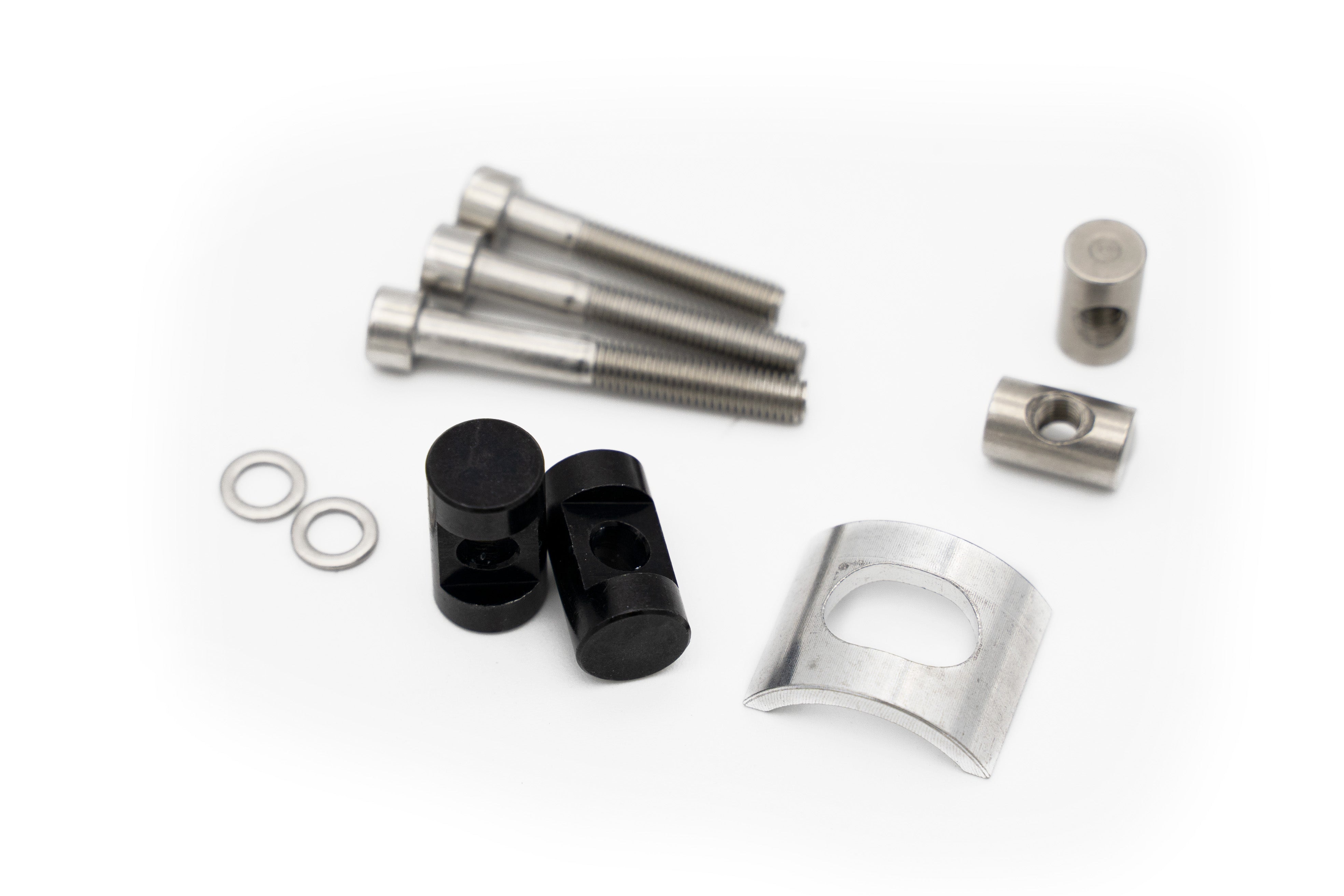 Aenomaly SwitchGrade Fitting Kit D for Fox Transfer and Raceface Turbine R seatposts, components for bike suspension and seatpost setup.
