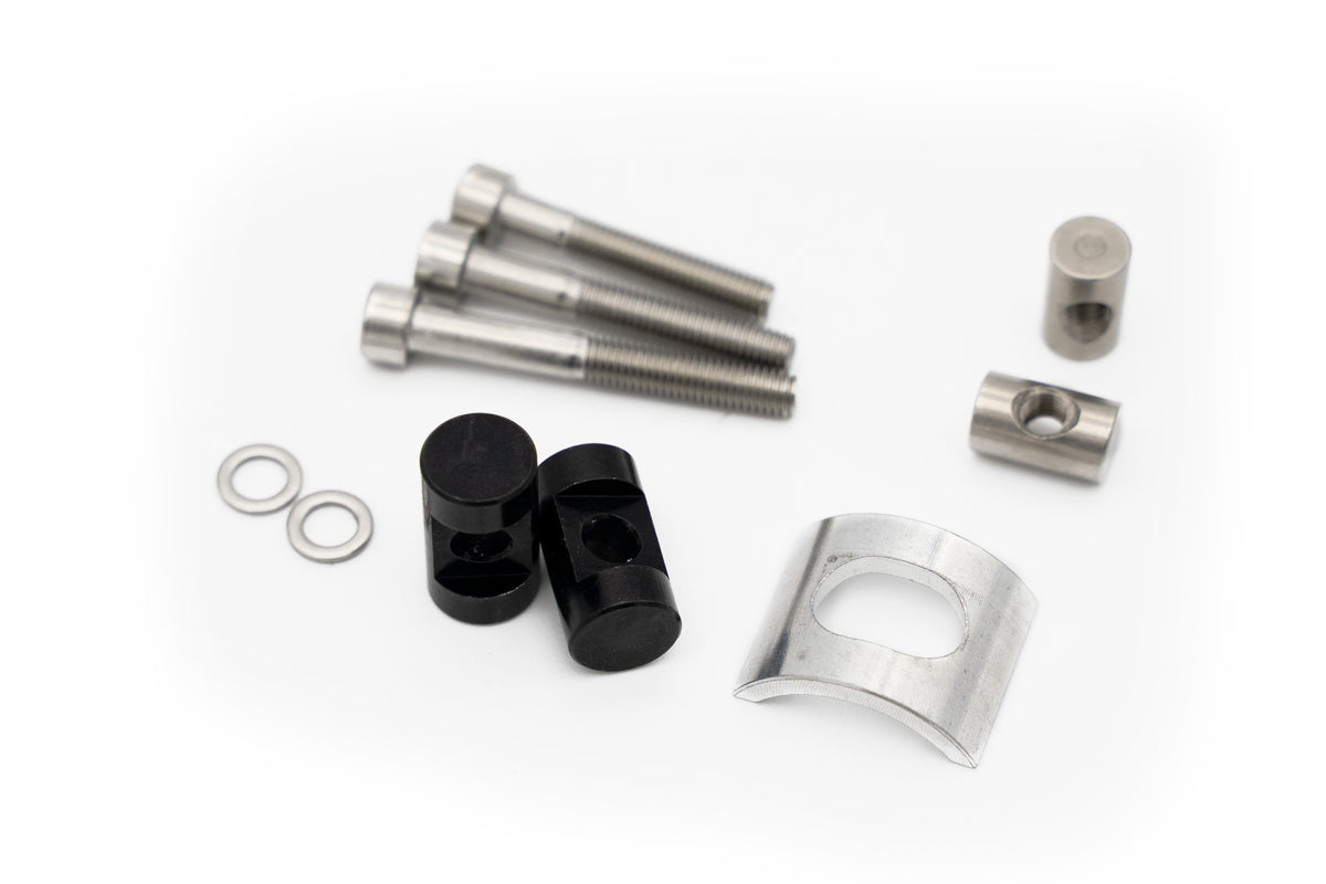 Aenomaly SwitchGrade Fitting Kit D for Fox Transfer and Raceface Turbine R seatposts, components for bike suspension and seatpost setup.