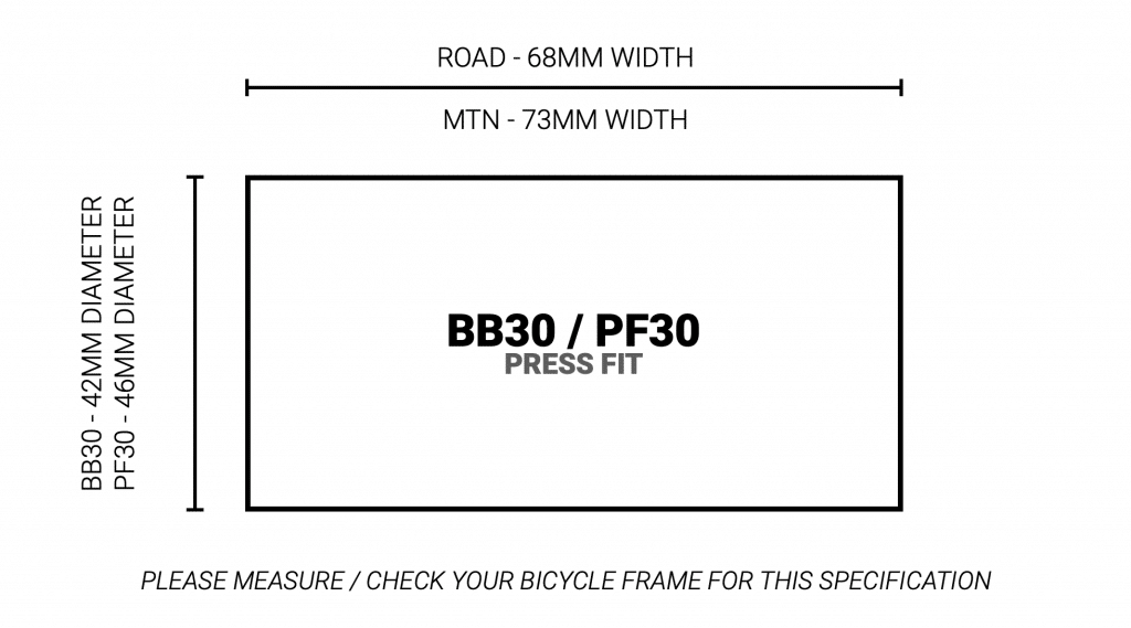 Praxis - BB M30 - MTB 73mm BB30/PF30 - R-Collet CERAMIC