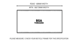 Praxis - BB M30 - 68/73mm BSA Silver