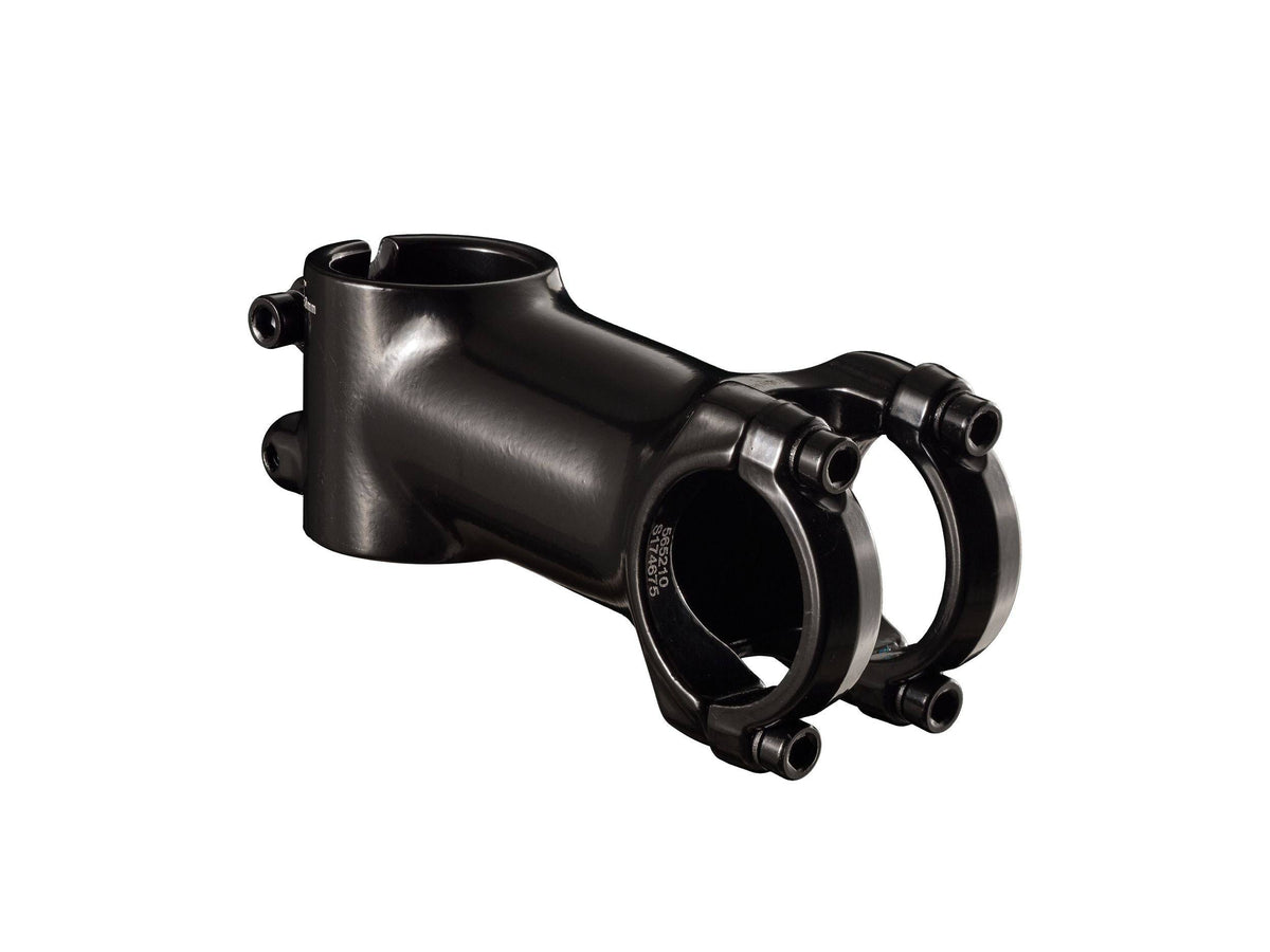 Bontrager Comp 31.8mm 7-degree Blendr stem with integrated accessory mount for bike handlebars, featuring new graphics.
