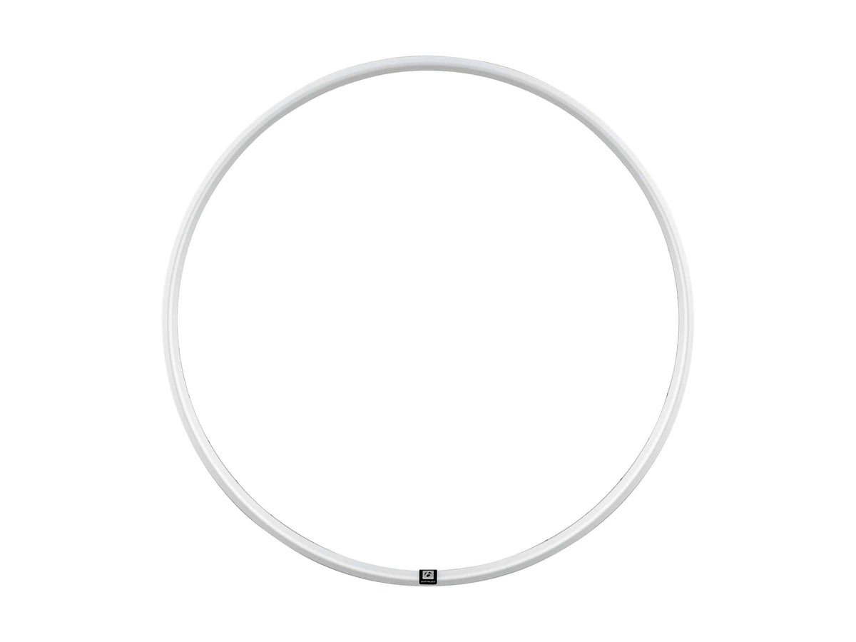 Bontrager Connection 700C road bike rim with 32 holes, disc brake compatible, shown in black with a sleek design.