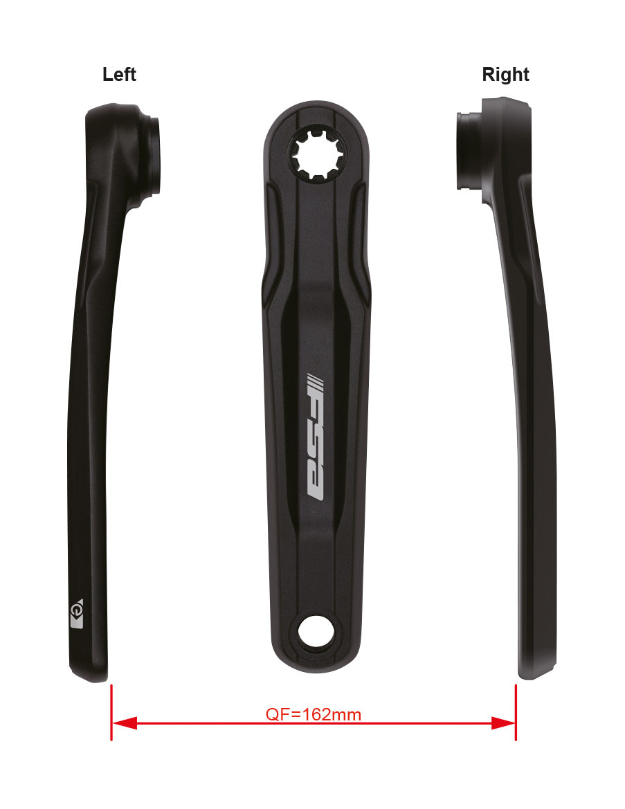 FSA Ebike Chainset CK-761 ISIS G2 Threaded ##.#mm Black