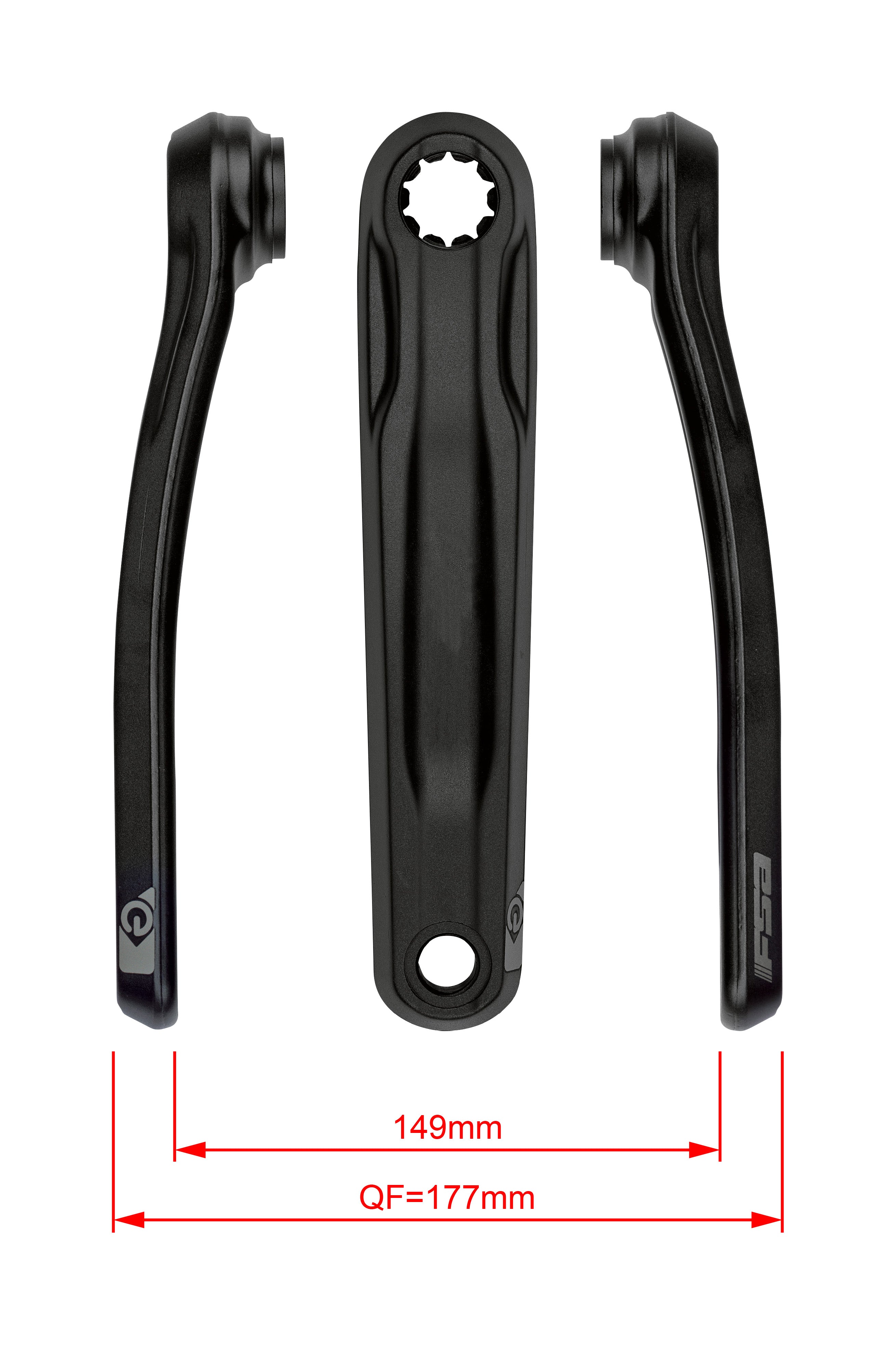 FSA Ebike Chainset CK-762 ISIS 27.0mm Black