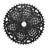 MicroSHIFT ADVENT X H-Series 10-speed cassette with 11-48t gear range for bike freehub, showing the metal sprockets and gear teeth.
