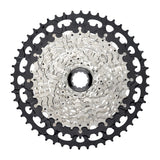 MicroSHIFT Advent MX XD116 11-speed cassette with SpeedRamp technology for e-bikes, shown with gear teeth and branding.