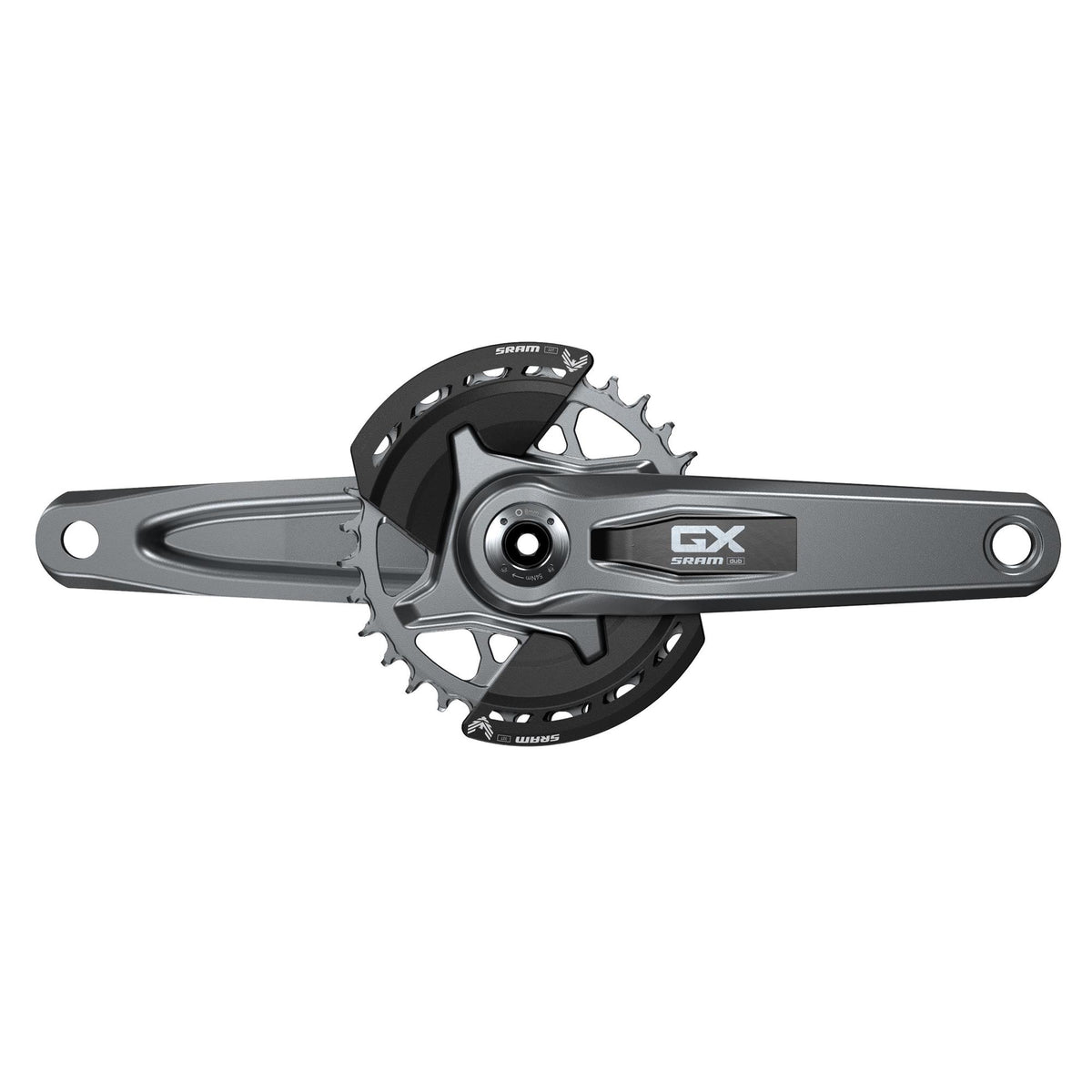 Sram Crankset Gx Eagle Q174 55Mm Chainline Dub Mtb Wide Dark Polar 2-Guards 32T T-Type (Bb Not Included)