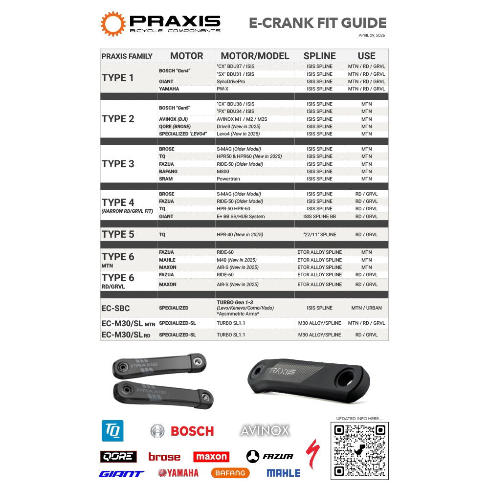 Praxis - eCrank Set - RIDE 60 MTN - Alloy