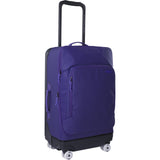 EVOC 4-wheel trolley with 100L capacity, replaceable skate wheels, and organizer for accessories, shown in black and gray.