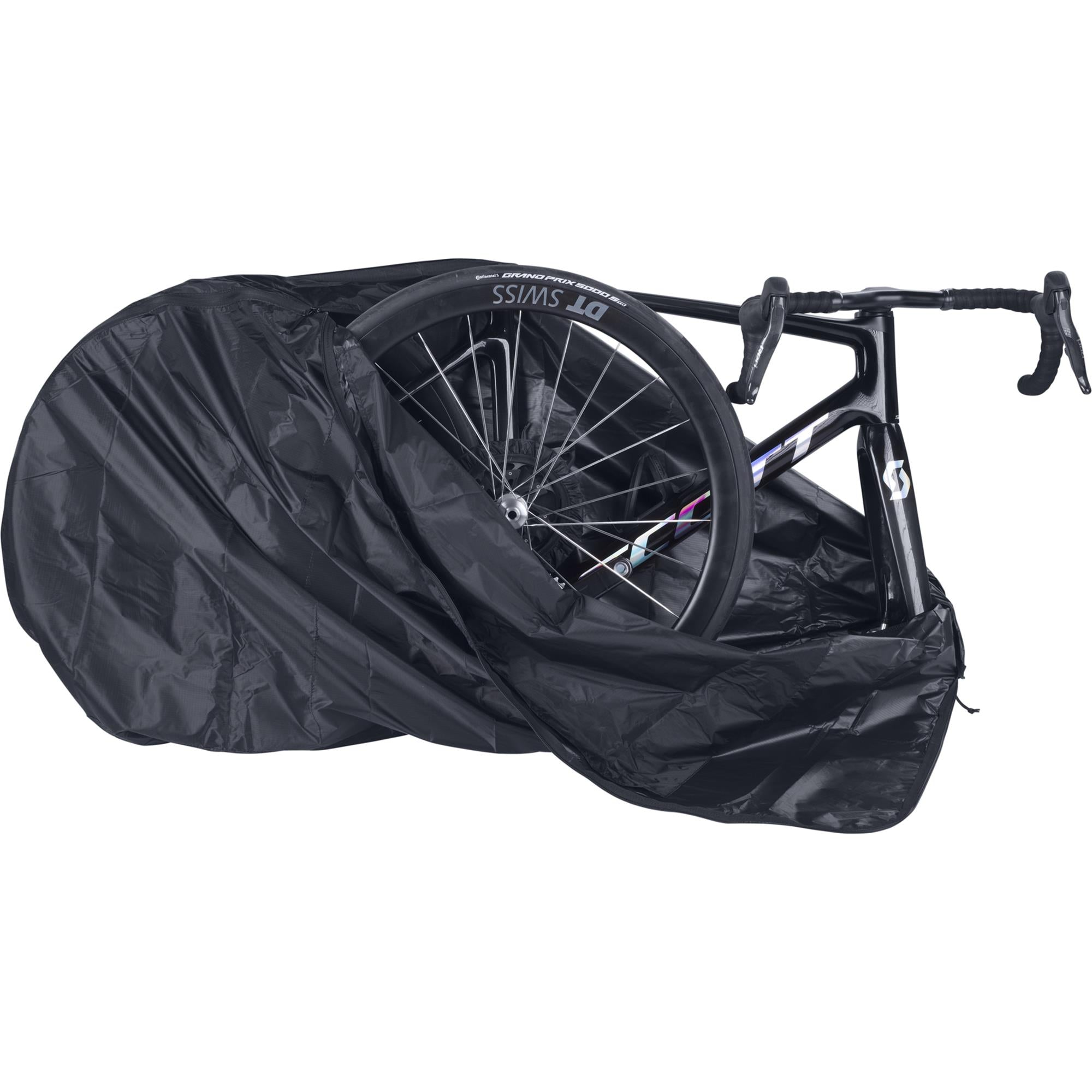 EVOC Bike Cover Compact 2026, lightweight travel cover with disc brake protection, designed for bike accessories.