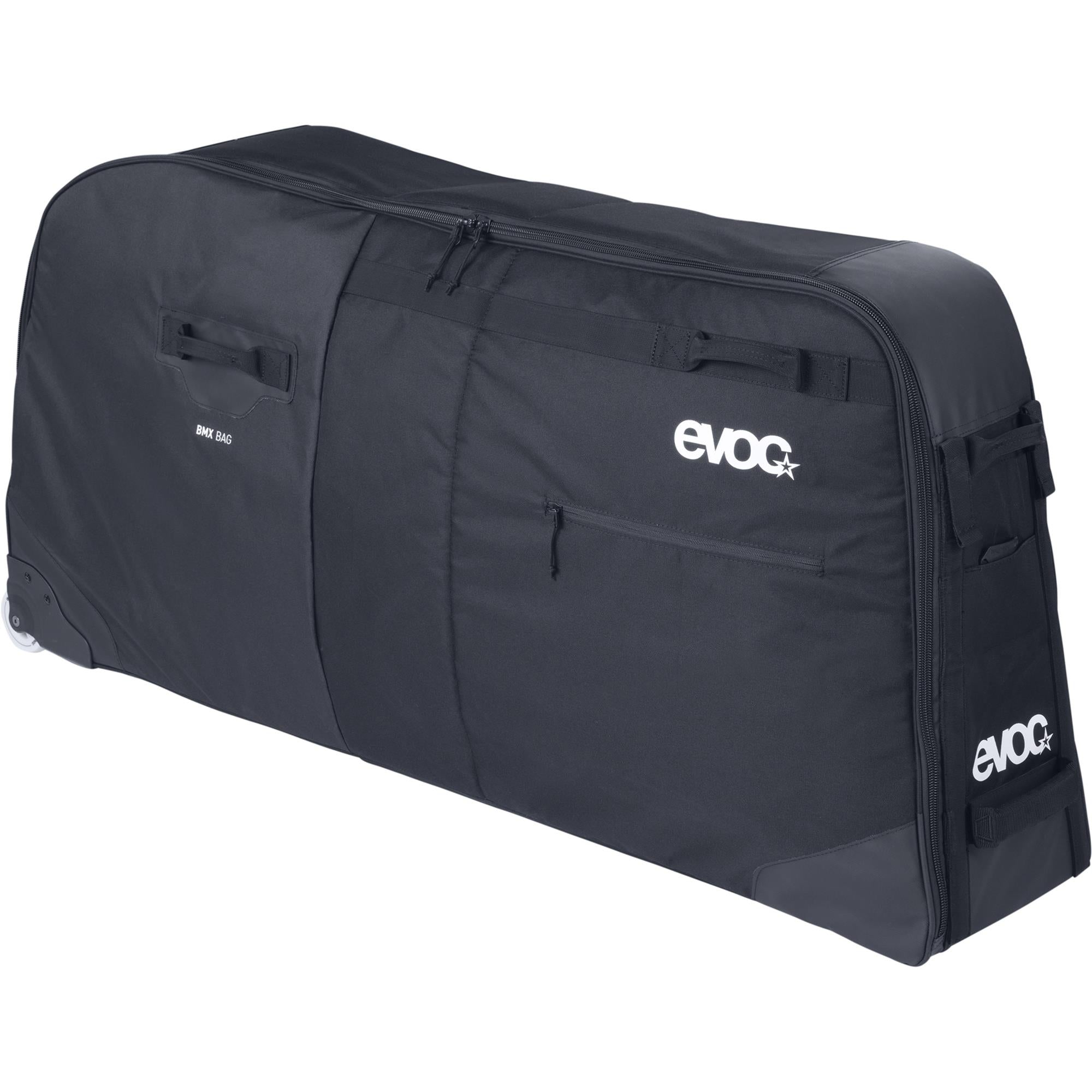 EVOC BMX Bag 2026 accessory with collapsible design, replaceable wheels, and secure storage for bike gear and accessories.