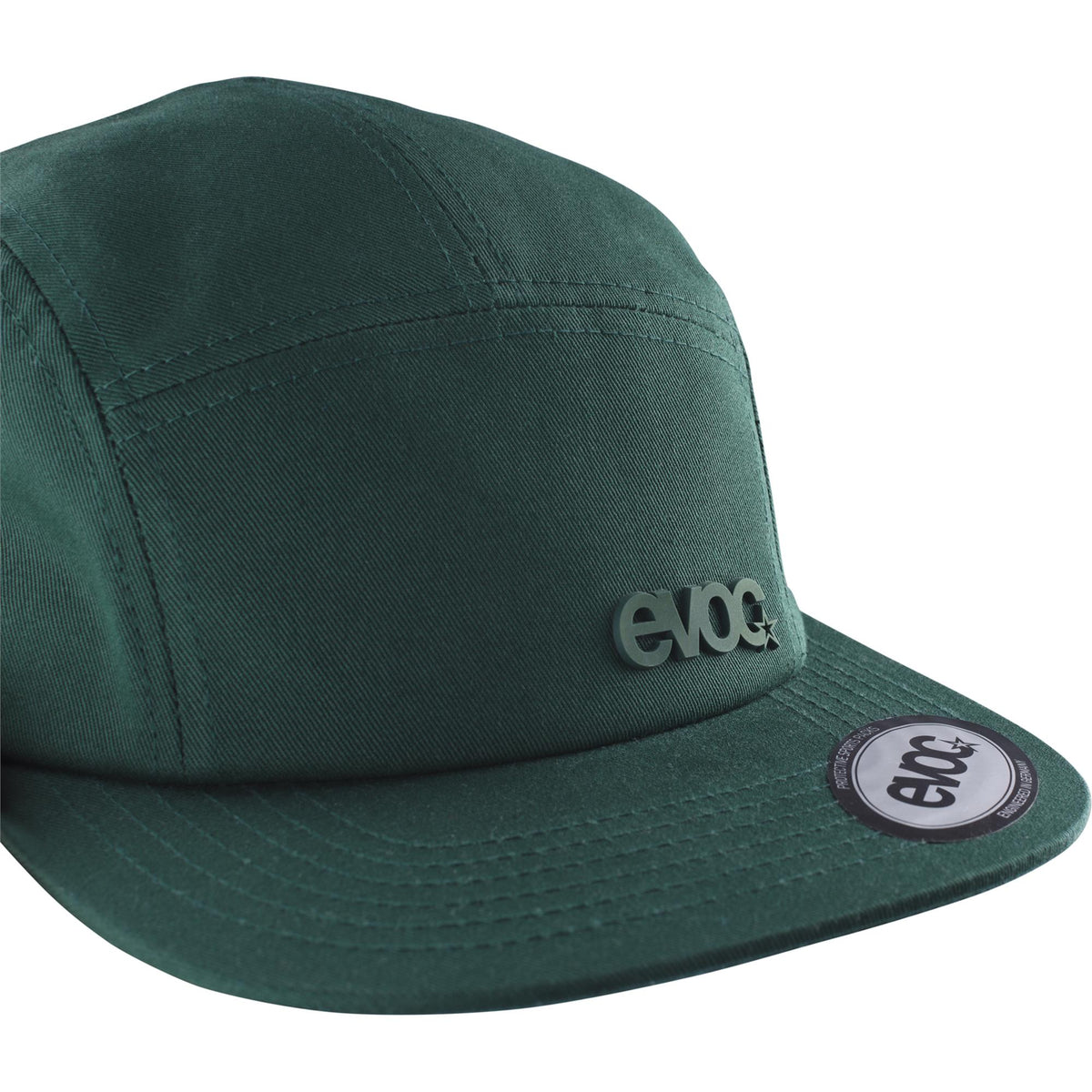 Unisex EVOC Five Panel Cap 2026, adjustable ventilated outdoor hat with five panels, breathable and lightweight for outdoor activities.