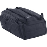 EVOC Gear Bag 55 outdoor gear carry-on backpack showing multiple compartments and durable design for outdoor adventures.