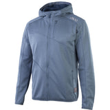 EVOC men's hoodie jacket with helmet-compatible hood and fleece lining, outdoor sports clothing for cold weather.